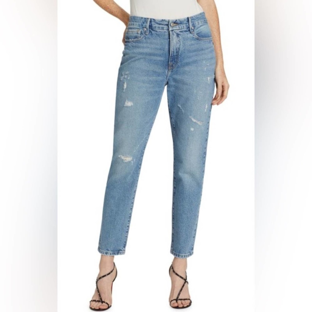 NWT Good American Good Classic Stretch Jeans Size 2 / 26 Straight Leg